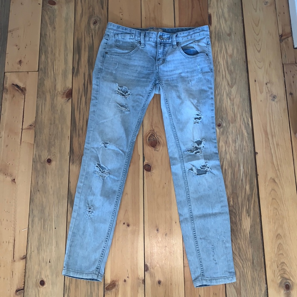 Free People ripped skinny jeans